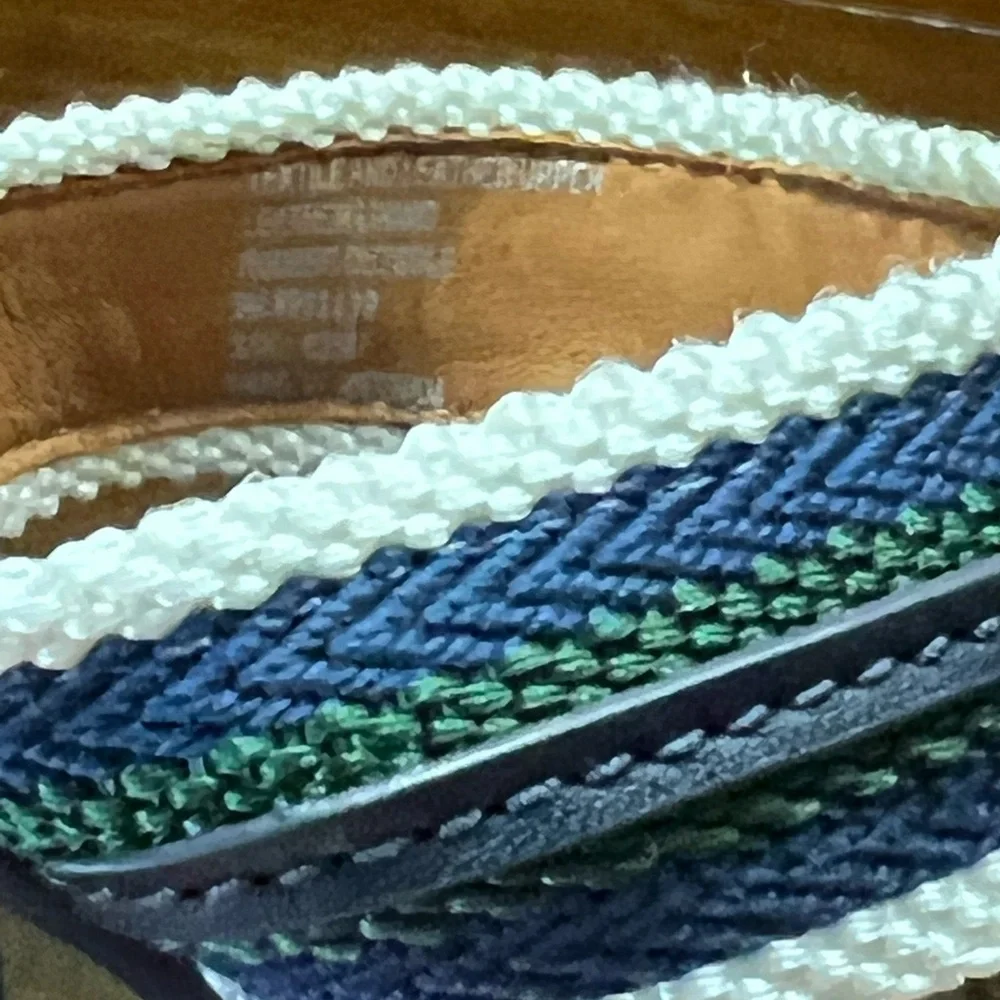 TORY BURCH JESSA
EQUESTRIAN THONG SANDAL
LEATHER NAVY/BANYAN/GREEN
MULTI - Picture 11 of 11